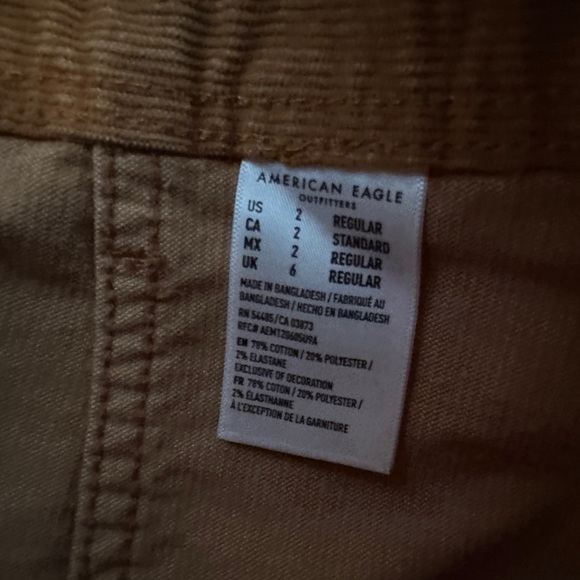 American eagle - high rise corduroy button up A line skirt - Picture 5 of 5
